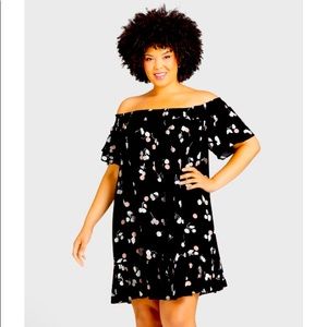 Off Shoulder Avenue (Sz 26/ 3X) Summer Dress